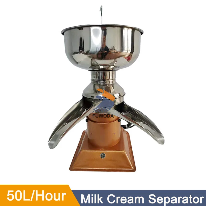 50L Electric Fresh Milk Separator All Stainless Steel Vacuum Packaging Household Butter Skimmed Milk Separator