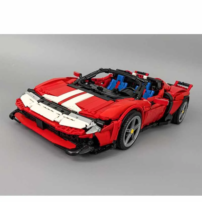 MOC-273448 Red New Iconic City Sports Racing Car Building Block Model 2563 Parts MOC Creative Boys Birthday Christmas Toy Gift 2