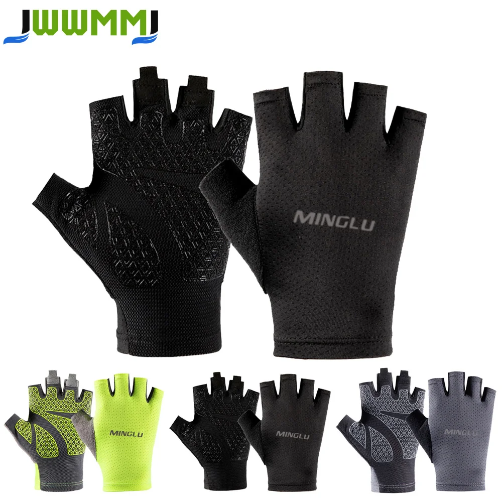 1Pair Cycling Gloves Bike Gloves for Men Women Half Finger MTB Road Bicycle Gloves - Anti-Slip Breathable Motorcycle Gloves
