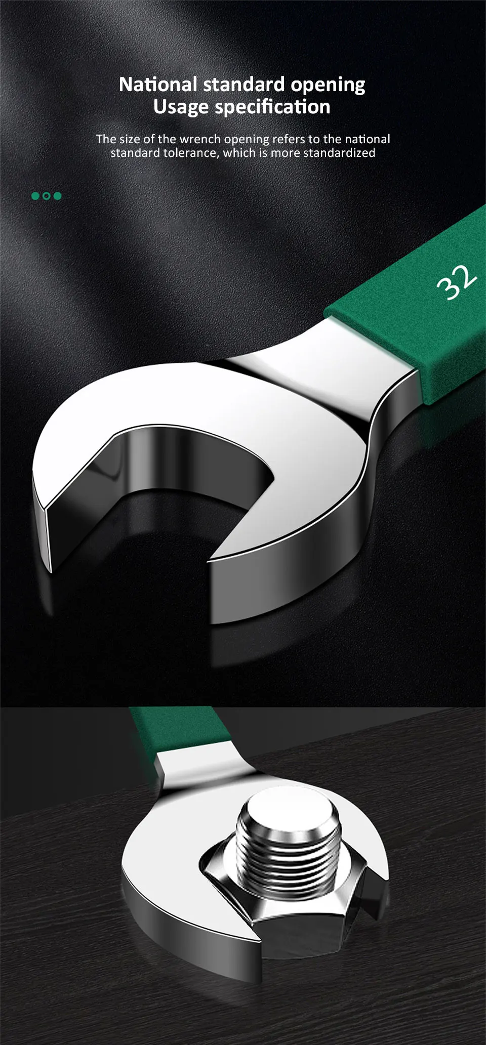 6-32mm Doppel Offene Ende Kombination Schlüssel Chrom Vanadium Geöffnet Hex Spanner Haushalt Auto Reparatur Hand Werkzeuge Heimgebrauch schlüssel – Detail 8