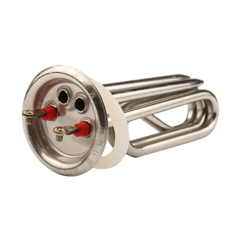3000W 220V bojler na wodę Element grzejny-63mm czapka ze stali nierdzewnej elektryczna rura cieplna z 2 sondą 7mm na kocioł elektryczny