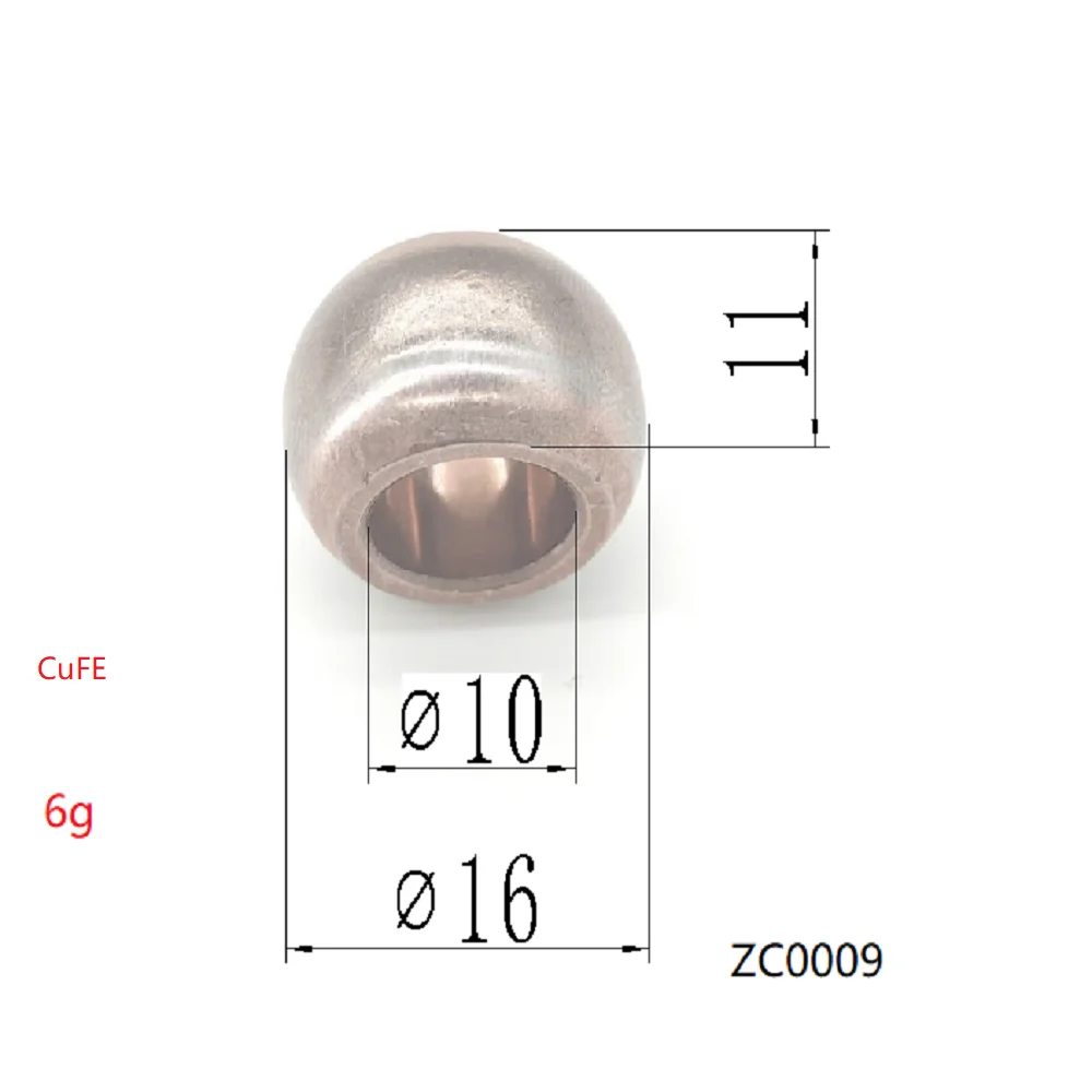 5 Pieces 10*16*11 Zc0009 Suitable for Car Glass Lift Motor Self-Lubricating Bearings Dongfeng Citroen Buick Mitsubishi Car Wiper Motor Oil-Bearing Bearings