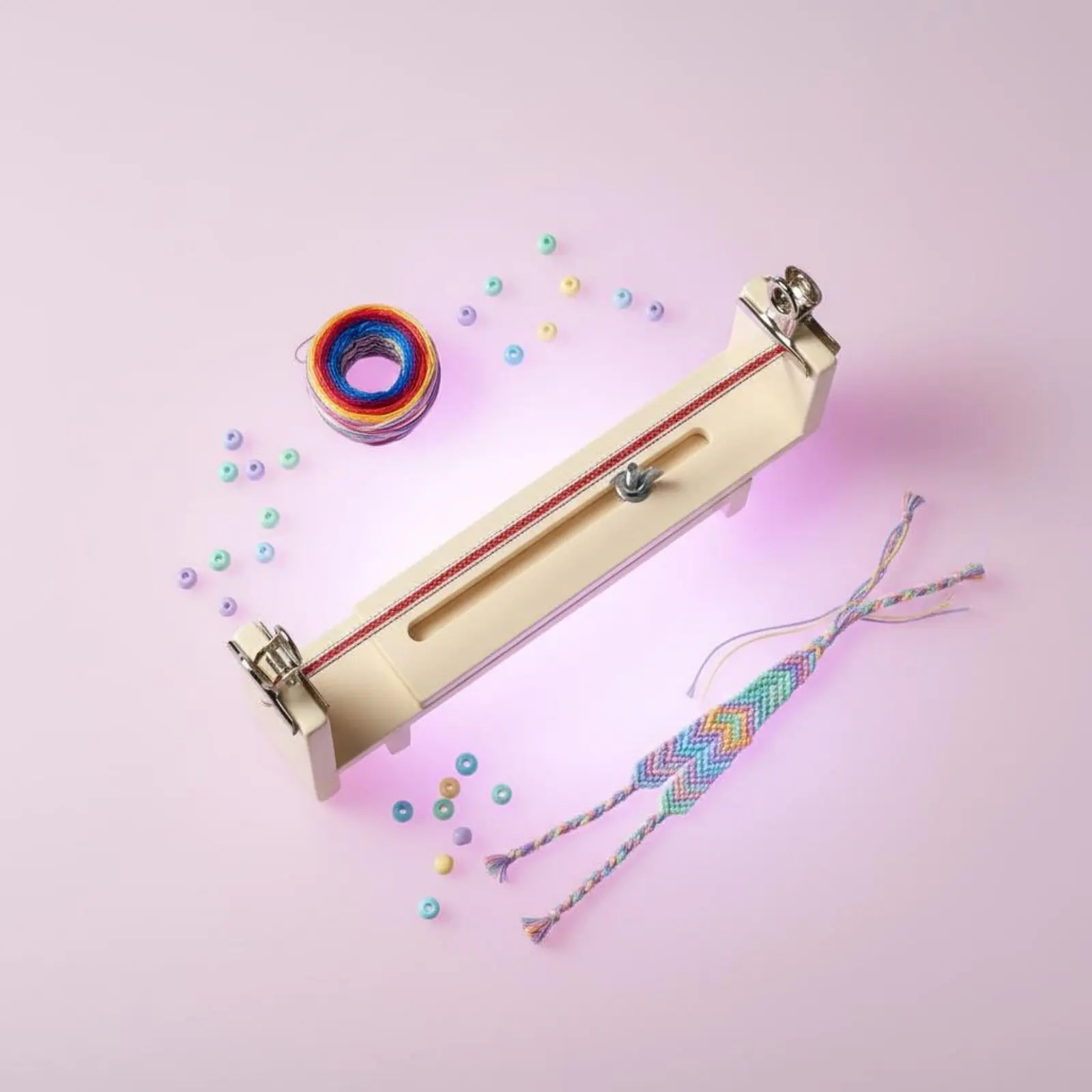Bracelet Braiding Tool Easy to Use Bracelet Making Jig Thread Weaving Stand Compact and Portable Long-Lasting Construction