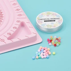 Tablero cuentas para gris, 3 canales en forma 6 compartimentos empotrados, tableros diseño para crear pulseras, y