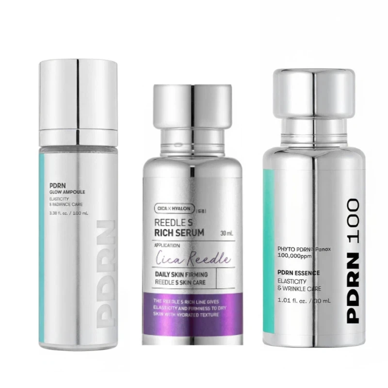 Korean Skincare CICA Reedles Rich Serum PDRN Collagen Essence Glow Set Moisturizing Hydrating Nourishing Face Care Lightweight