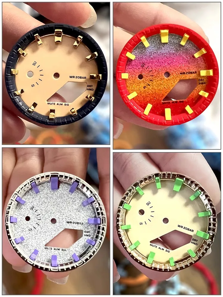 Para casioak mod kit relógio dial placa face escala capítulo anel relógio lume para casio G-SHOCK ga2100 2110 GA-2100 combinação terno