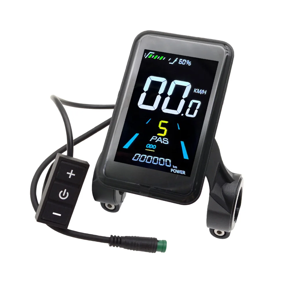 

24V 36V 48V Electric Bicycle 11*10*9cm Electric Bicycle Damage Resistance Easy-to-read Interface Robust ABS Casing