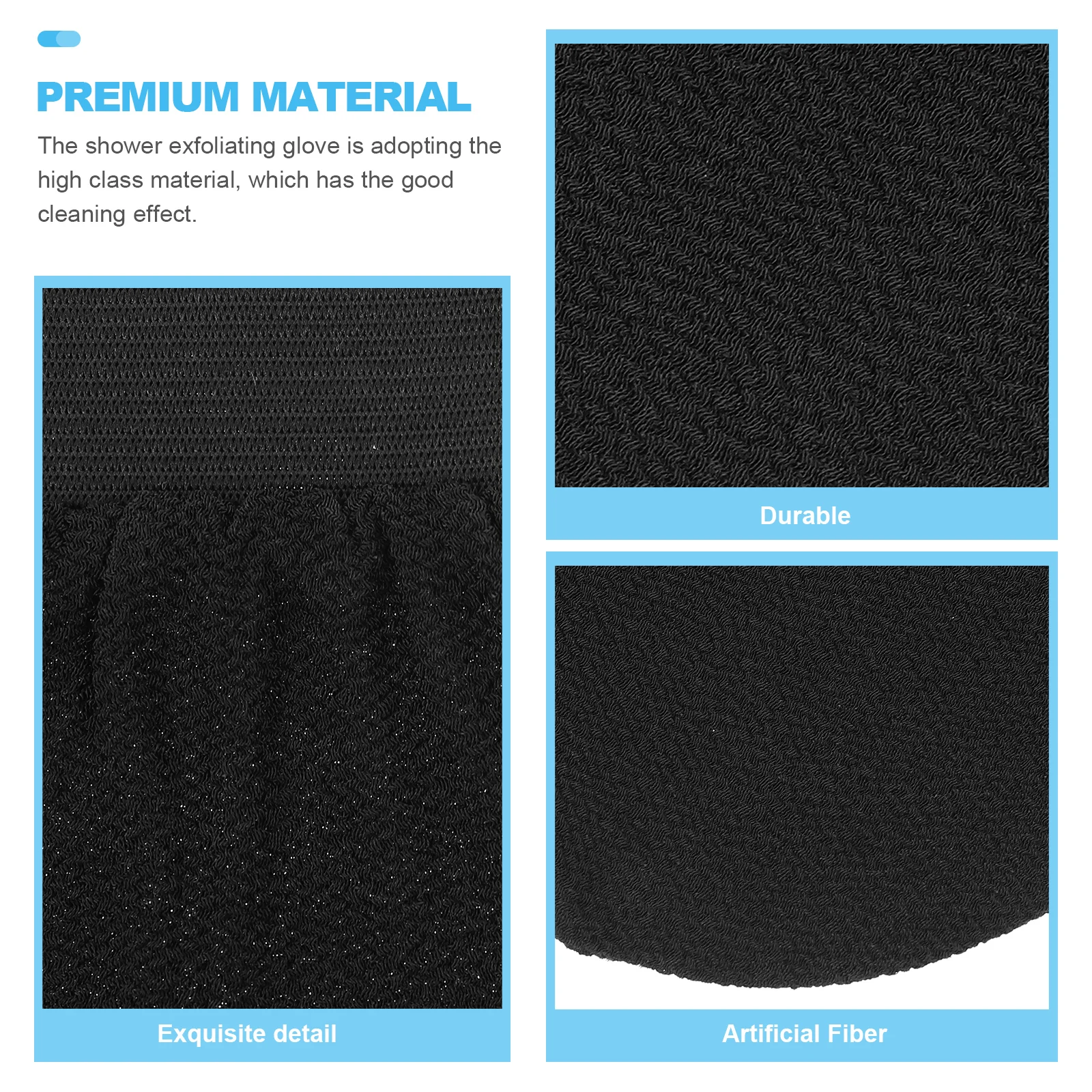 

2Pcs Body Exfoliating Tool Soft Yet Effective Scrubbing Mitt for Back Legs Arms Bathing Skin Cleaning Supplies for Daily Use