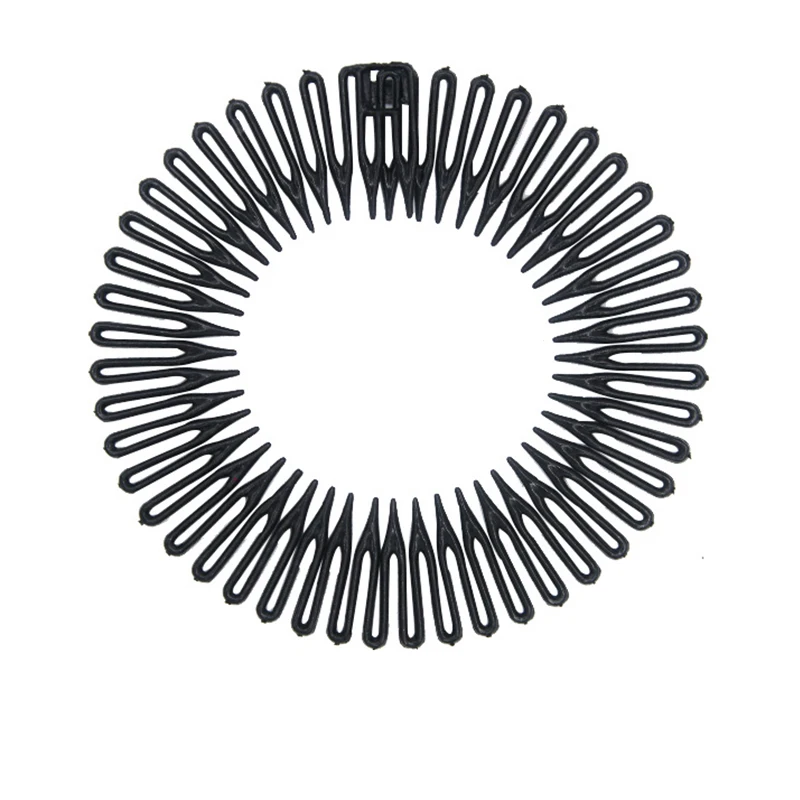 

Fashion Women Plastic Stretch Diamond Hair Band Flexible Hair Comb Wavy Hair Hoop Face Washing Non-silp Spiral Band Headdress