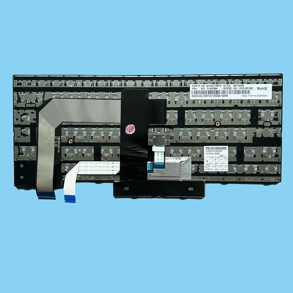 T480 Brazilian Spanish Keyboard For Lenovo Thinkpad T470 A475 T480 A485 Notebook 01HX364 01HX481 01AX551 SP BR