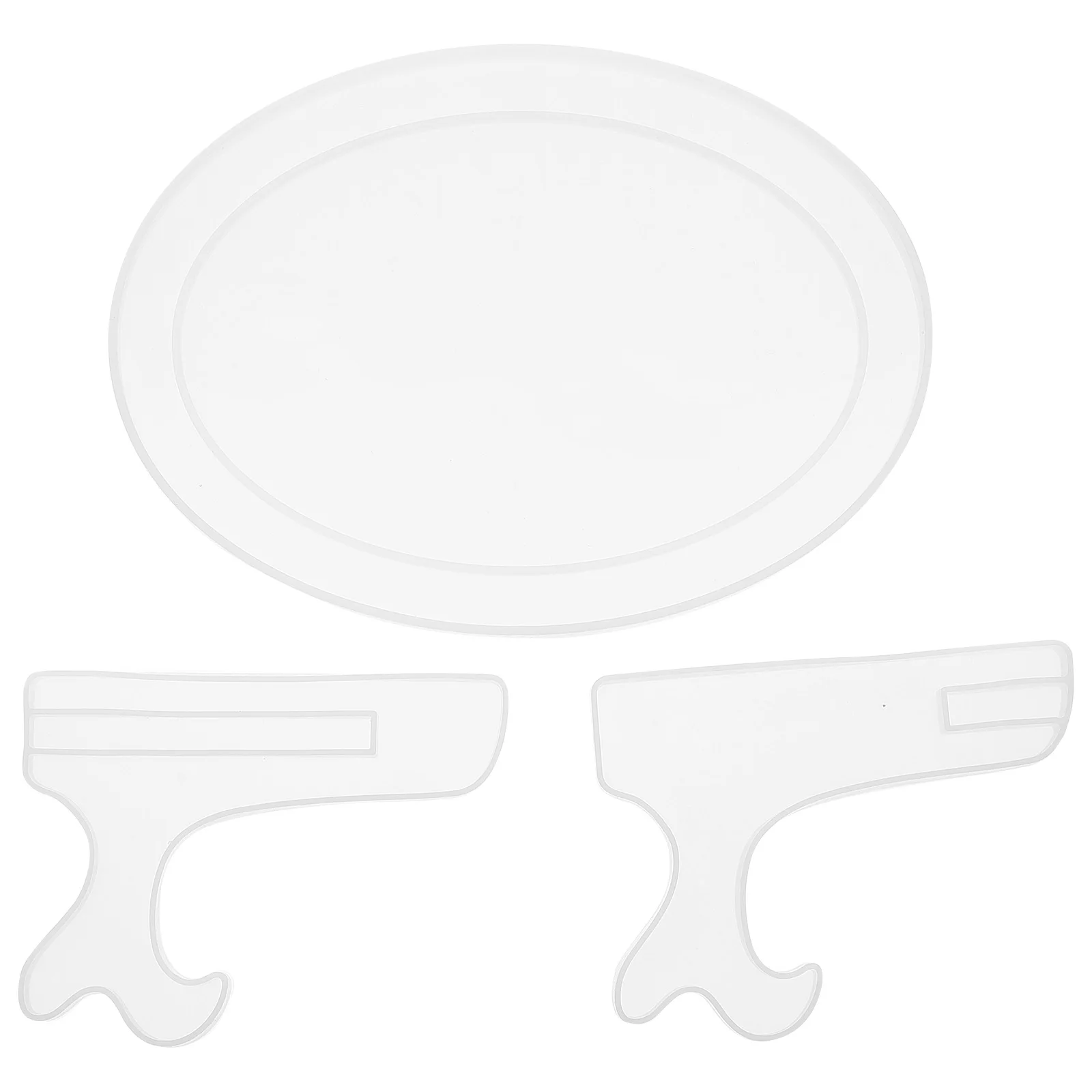

1 set 1 Set Silicone Photo Frame Mold Kit Round Edges Easy Clean Creative Diy Craft Mold For Kids Desktop Adornment Handmade
