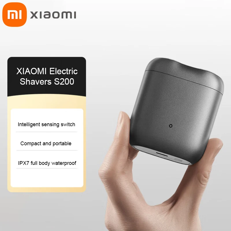 afeitadora-electrica-xiaomi-s200-portatil-ipx7-lavable-afeitadora-en-seco-y-humedo-recortadora-de-barba-recargable-maquina-de-afeitar-para-hombre-original