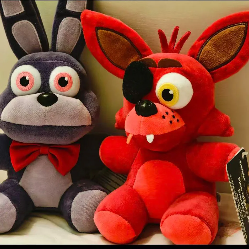 2026 nueva caricatura cinco noches en Freddy Fnaf lindos juguetes de peluche juego muñeca Bonnie Bear Foxy muñeco de peluche Freddy juguetes para niños regalo
