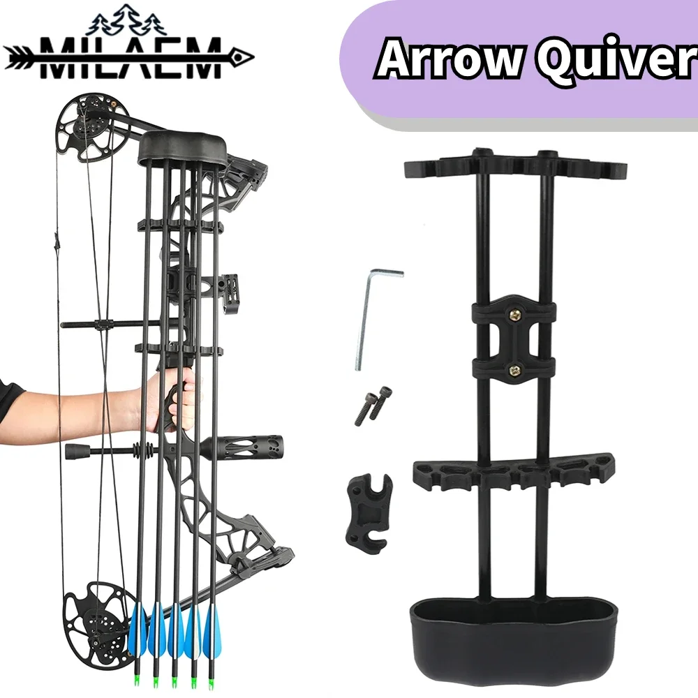 

Quick Release Archery Arrow Quiver Portable Detachable PP Arrow Bag Box for Outdoor Compound Bow Hunting Shooting Accessories