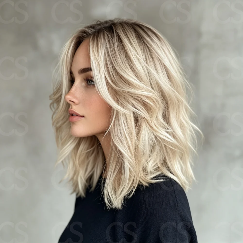 Heat-resistant 18inch Glueless Highlight Blonde Natural Straight HD Lace Front Wig for Women Soft Heat Resistant Fashion Wig