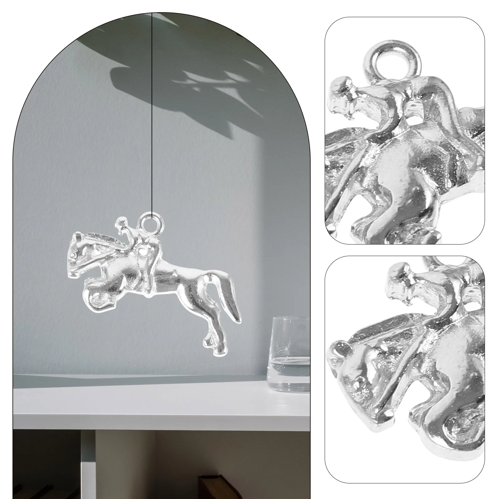 

4 Pcs Pendant Jewellery Charms for Necklaces Jewelry Making Zinc Alloy Man