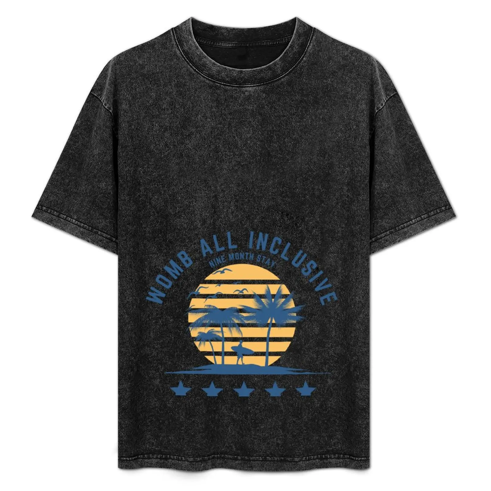 

WOMB all inclusive Pregnant momma T-Shirt Big Size Short Sleeve Tee for Men