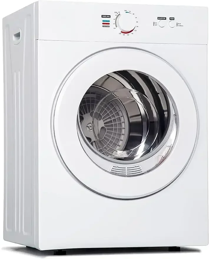 Portable Clothes Dryers with Exhaust Duct, Compact Dryer, Small Dryer Machine, Stainless Steel Liner, Four Function, 1.8 cu ft