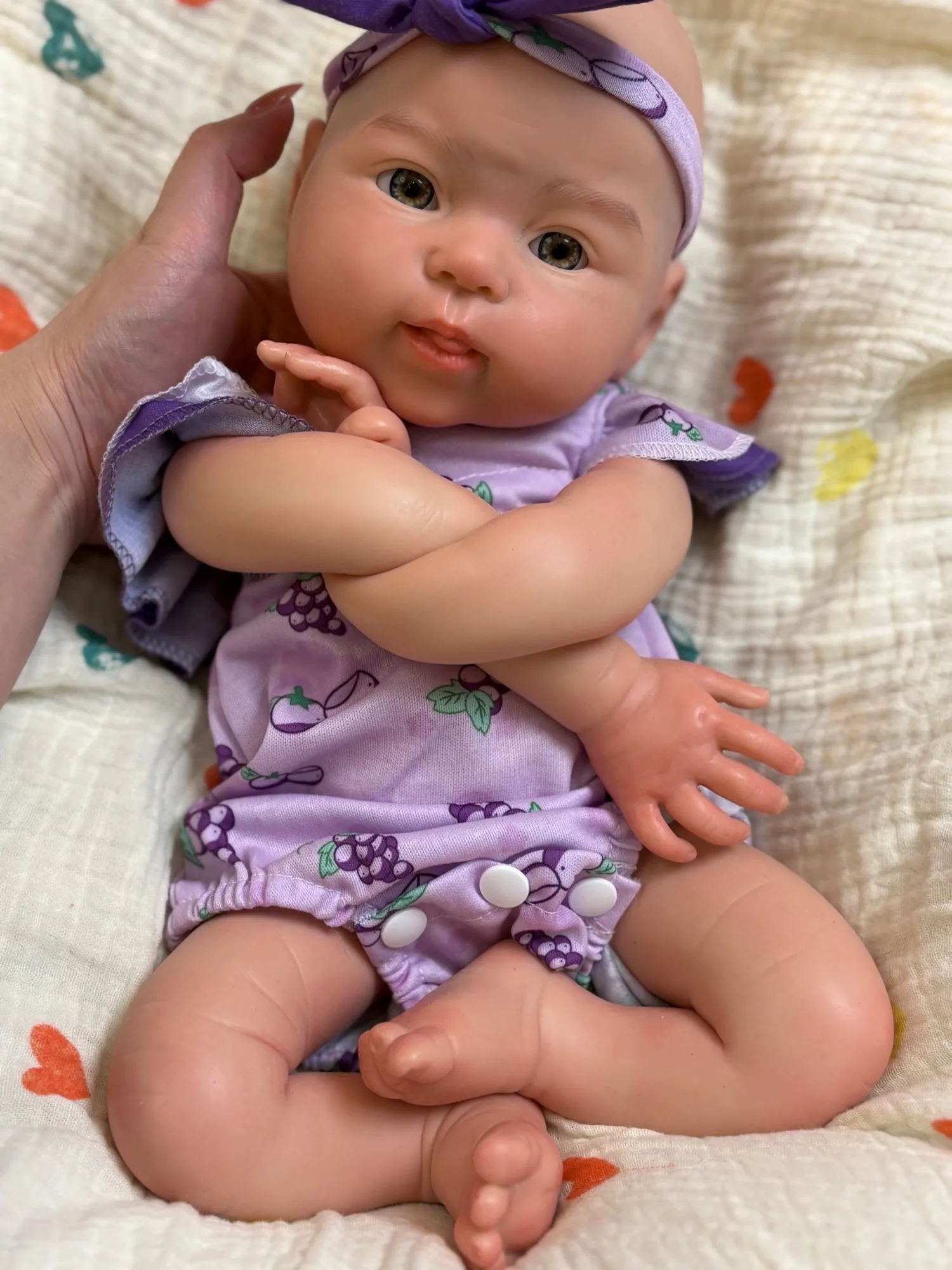 1PC/2 Styles Handmade Silicone Toy Reborn Doll - Unpainted/Painted Washable Realistic Anatomically Accurate Playful Gift Doll - view 3