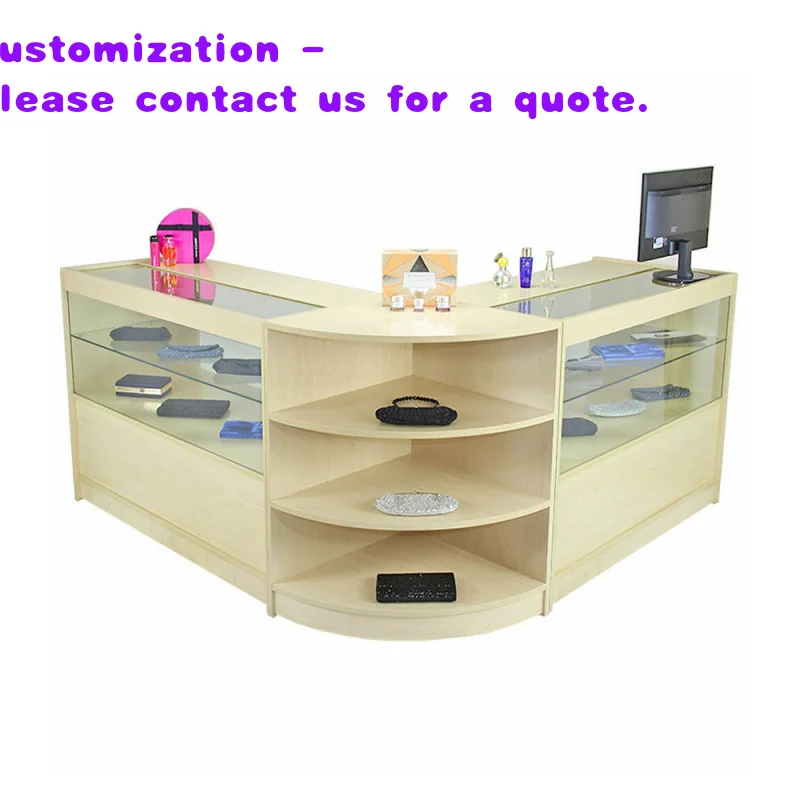 custom.Keway KW264 Custom Color Jewelry Showcase Retail Store Checkout Desk and Cashier Counter (China Zhejiang)