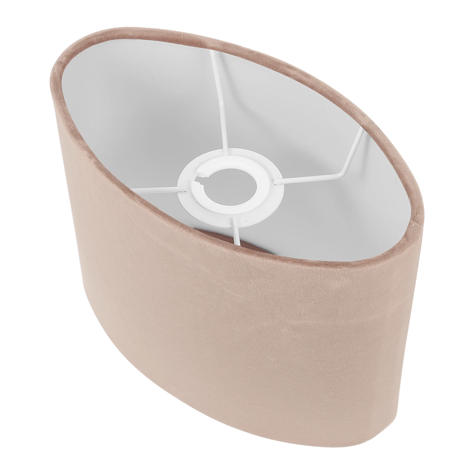 

1pc Oval Fabric Lampshade Cloth Table Light Cover Accessory Bedroom Living Room Warm Atmosphere Easy Install Remove Lighting