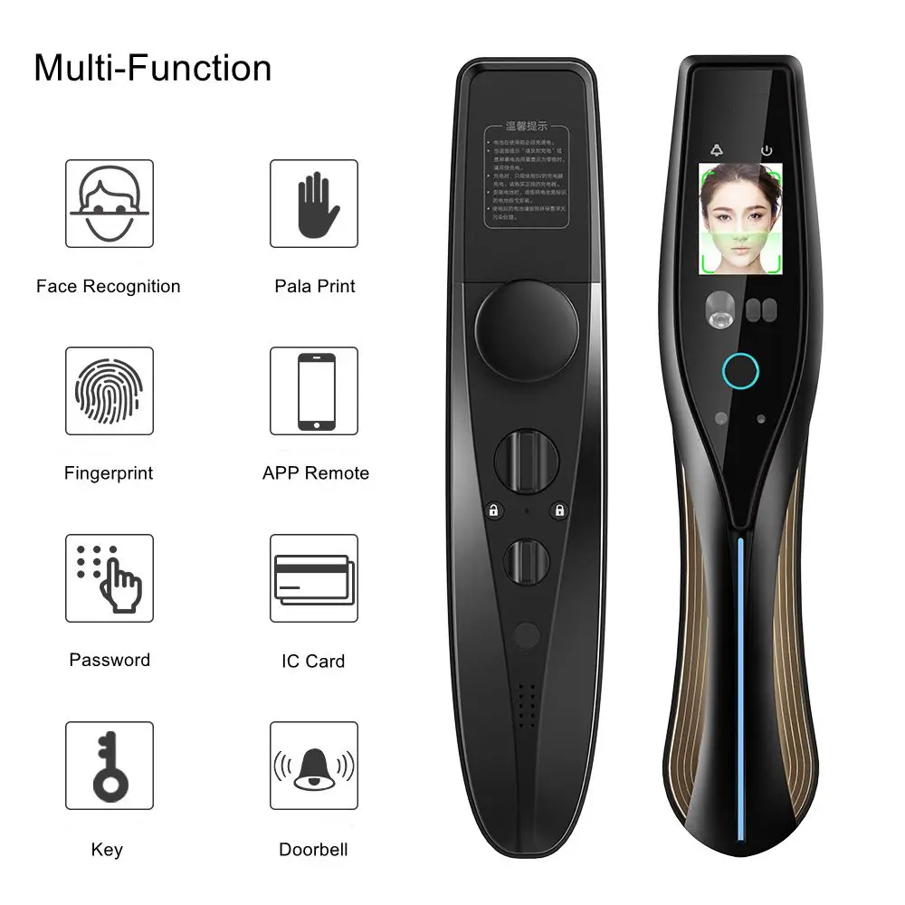 Automation Face Recognition Fingerprint Smart Door Lock Password Key IC Card Palm Print Security Home Electronic Door Lock