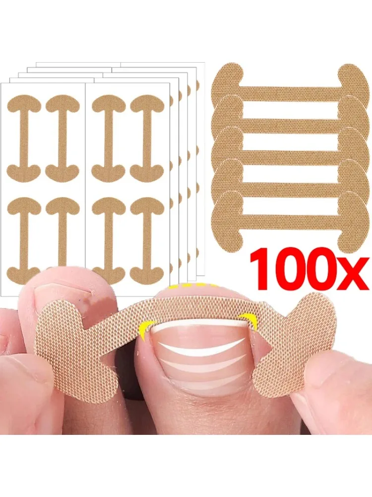 20-100 sztuk samoprzylepnych plastra na paznokcie wrastające paznokcie Korektor stóp Korektor stóp Pedicure Narzędzia do pielęgnacji zdrowia Podkładka do leczenia palców — 2