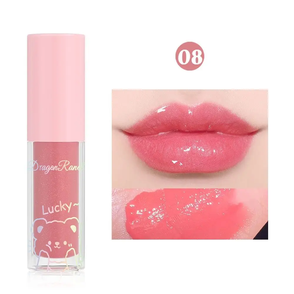 Waterproof Mirror Lip Gloss New Moisturizing Long Lasting Lip Tint Smooth Non-stick Cup Lip Glaze