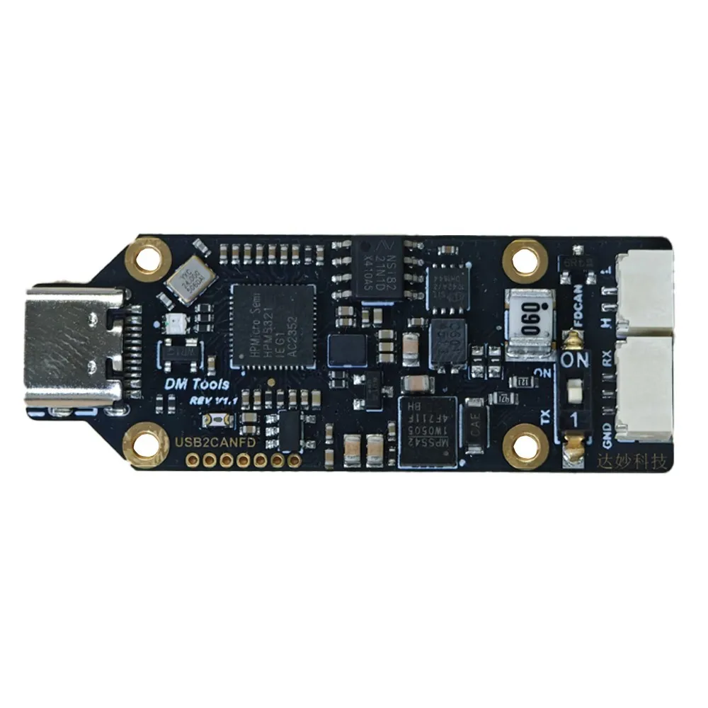 

USB to FDCAN Analyzer 5Mbps High Speed Isolated FDCAN Debug Tool Support CAN2.0A/B TTL Cache SDK Secondary Development Module