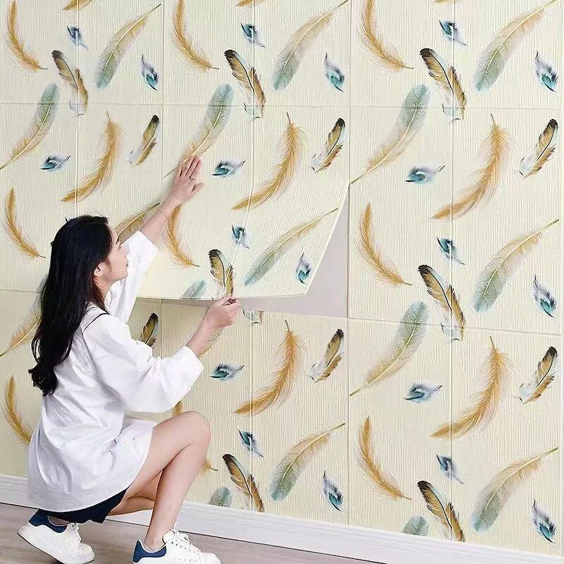 Large 3D Wall Stickers 15 Pcs Self-Adhesive Waterproof PVC for Corner Protection Rental Decor Background Walls DIY Home Upgrade