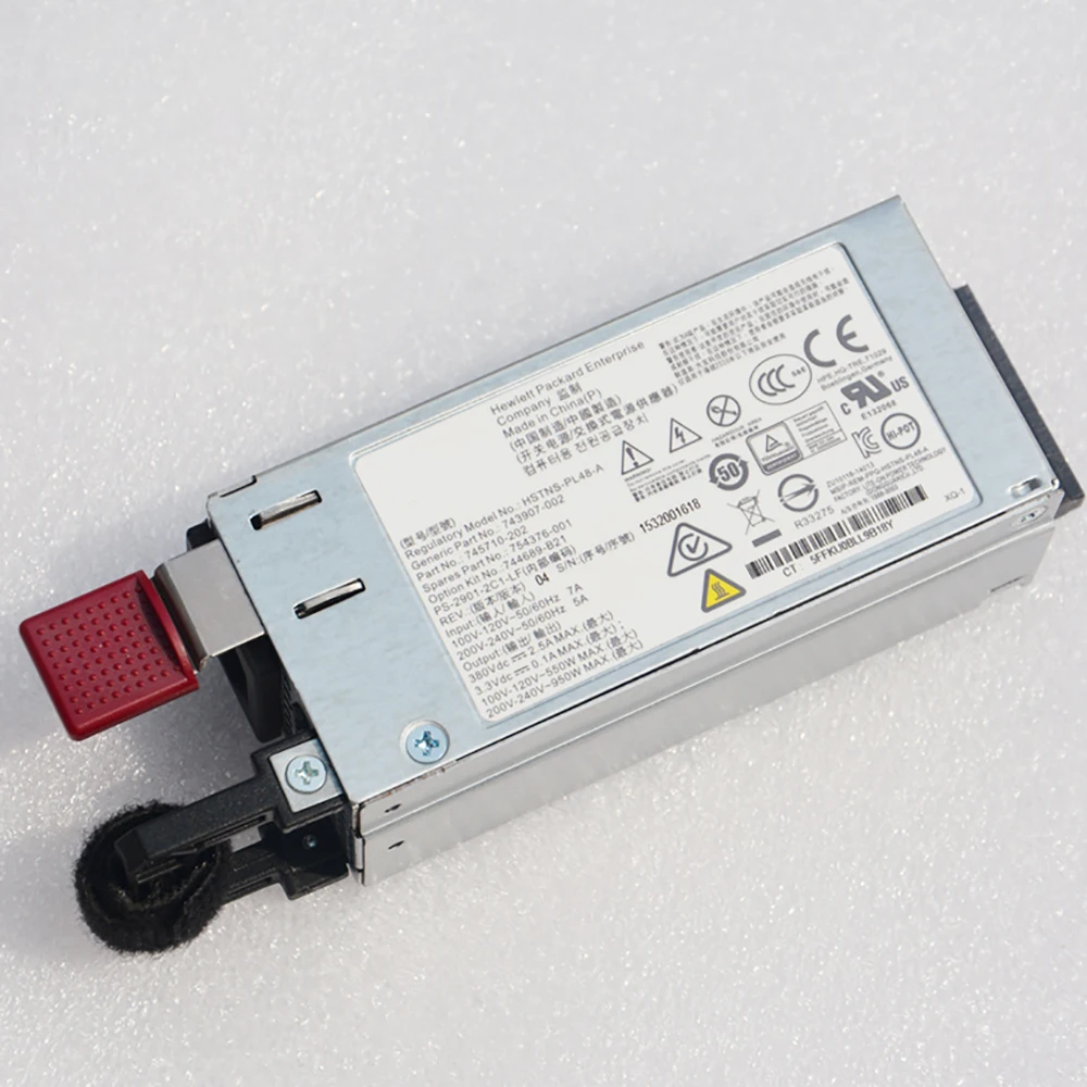 High QualityFor HP DL20 DL160 G9 550W Server Power Supply 754376-001 744689-B21 HSTNS-PL48-A