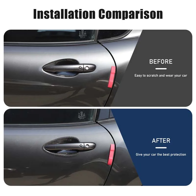 

Для Mazda MX-5 Fiat 124 2016-2025 настоящее углеродное волокно, внешняя дверная ручка, чаша, окрашенная накладка, наклейка, автоаксессуары