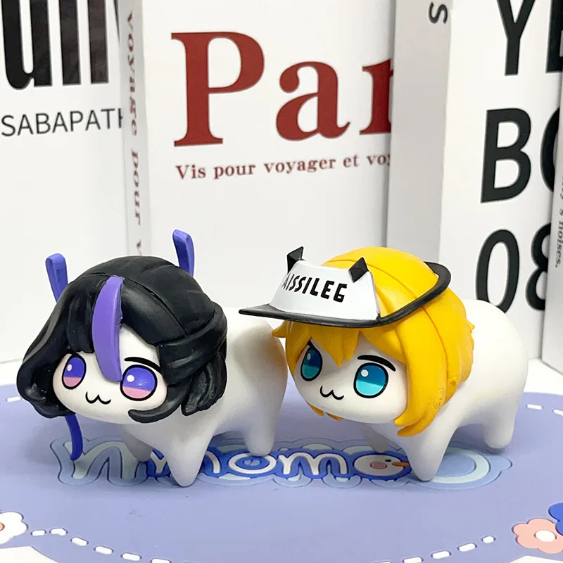 6 قطعة/المجموعة Q نسخة Nikke Doro Pvc أنيمي شخصية التماثيل سطح المكتب الحلي نموذج جمع تمثال لطيف فتاة لعبة هدية الكريسماس