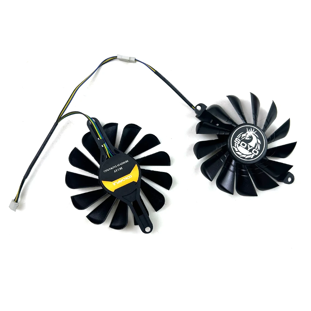 NEUER Lüfter 4PIN RX580 590 GPU Lüfter für SOYO RX580 2048SP AMD Radeon RX590 8G Grafikkarten-Ersatzlüfter