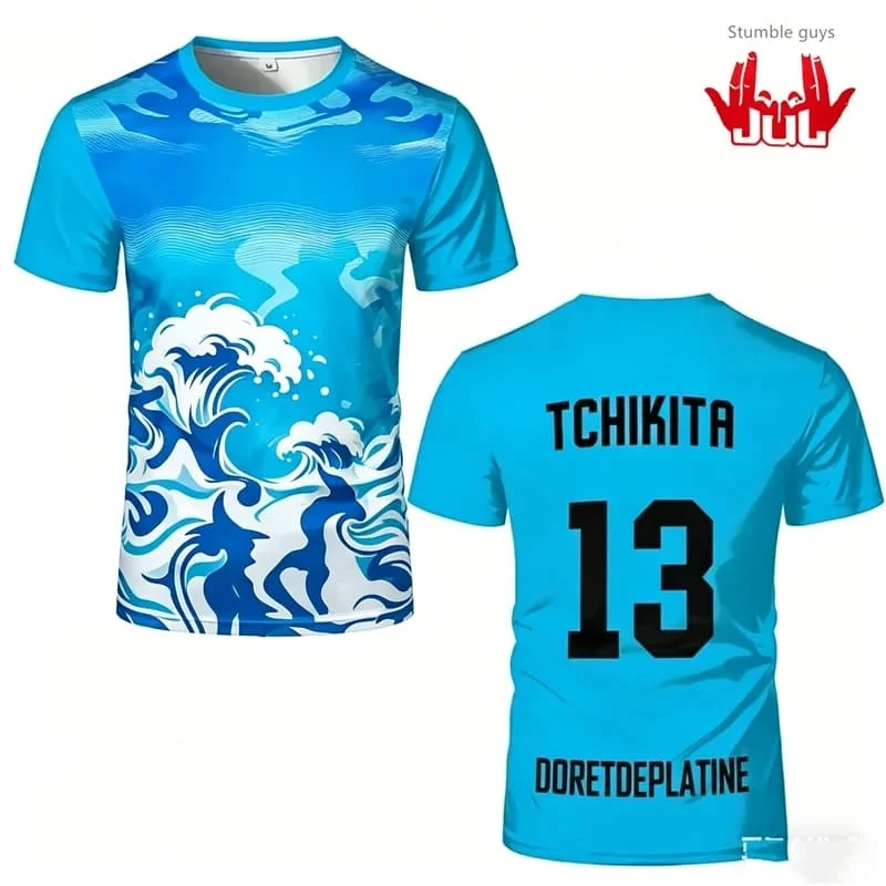 

Men's Outdoor Sports 90 Minutes MM9 JUL Football T-shirt Summer Quick-drying Kids Boys Fitness Training Jersey FamilyMatching