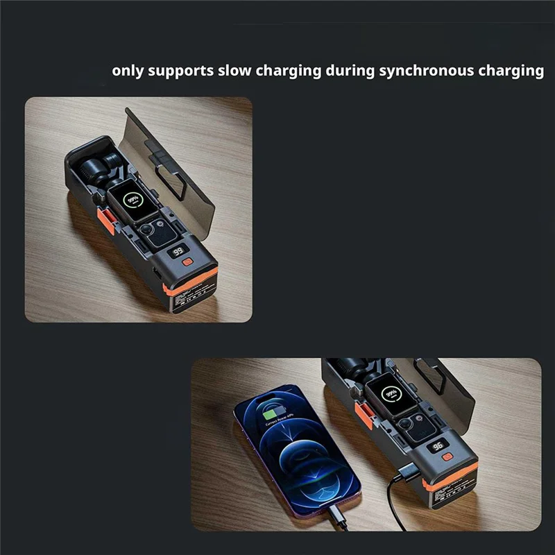 

Y45A-для Pocket 3, совместимый с камерой, зарядный чехол для сверхбыстрой зарядки, интеллектуальный цифровой дисплей