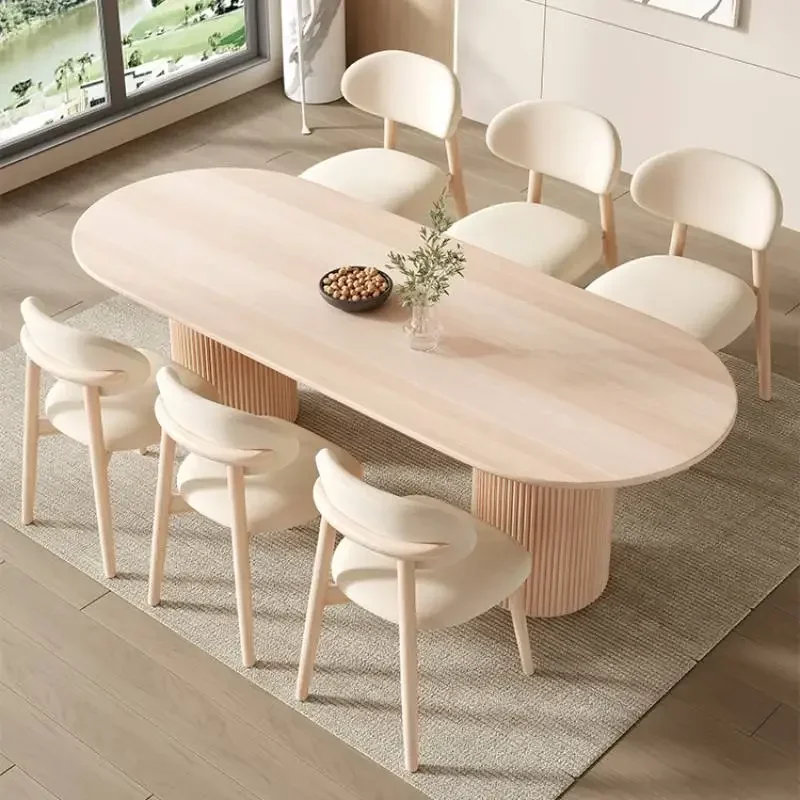 Designer Floor Dining Table Unique Waterproof Restaurant Dining Table Coffee Restaurant Salon Tavolo Pranzo Furniture Home