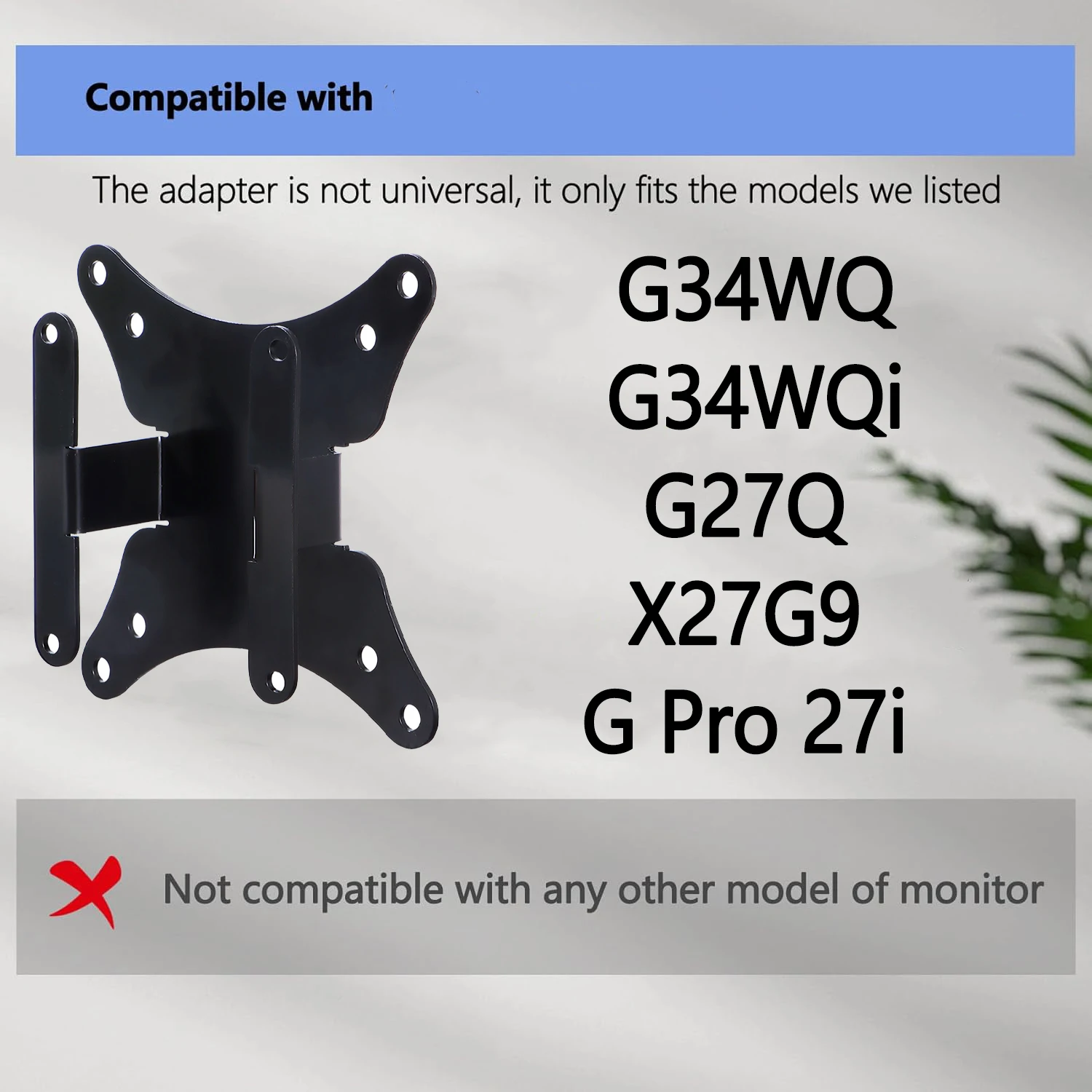العلامة التجارية الجديدة لشاشات XIAOMI Mi G34WQ G34WQi G27Q X27G9 G Pro 27i جدار جبل 75x75 و 100x100 محول VESA للأسلحة