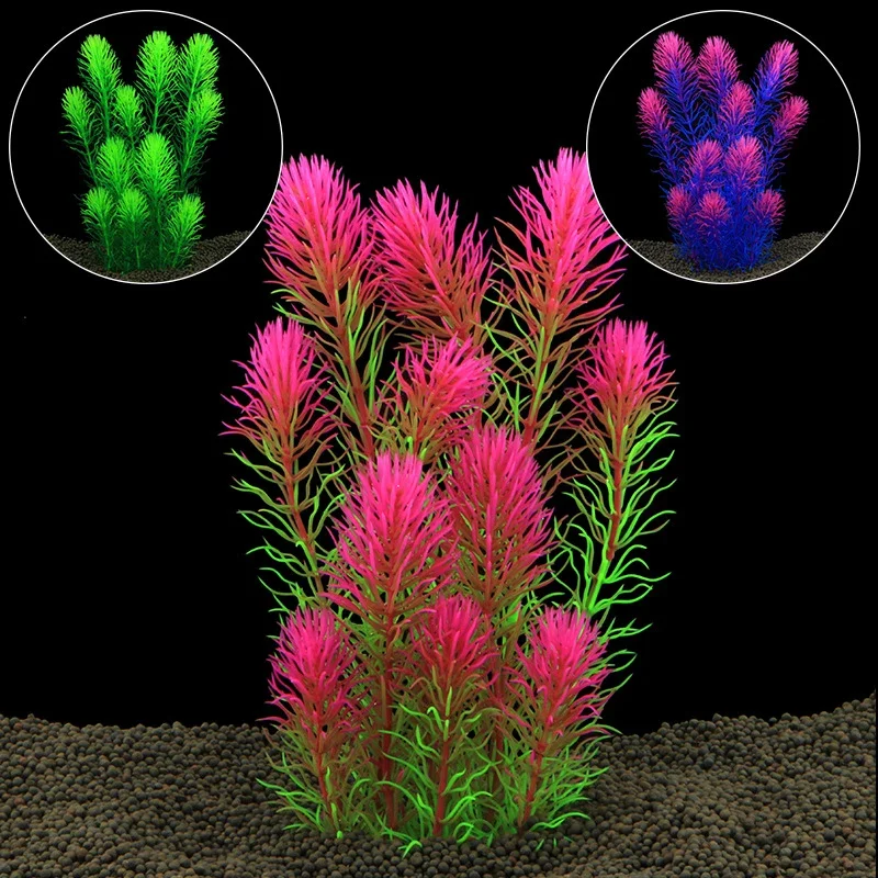 

Artificial Aquarium Decor Plants Underwater Water Grass Aquatic Plastic Plants For Fish Tank Aquarium Decorations
