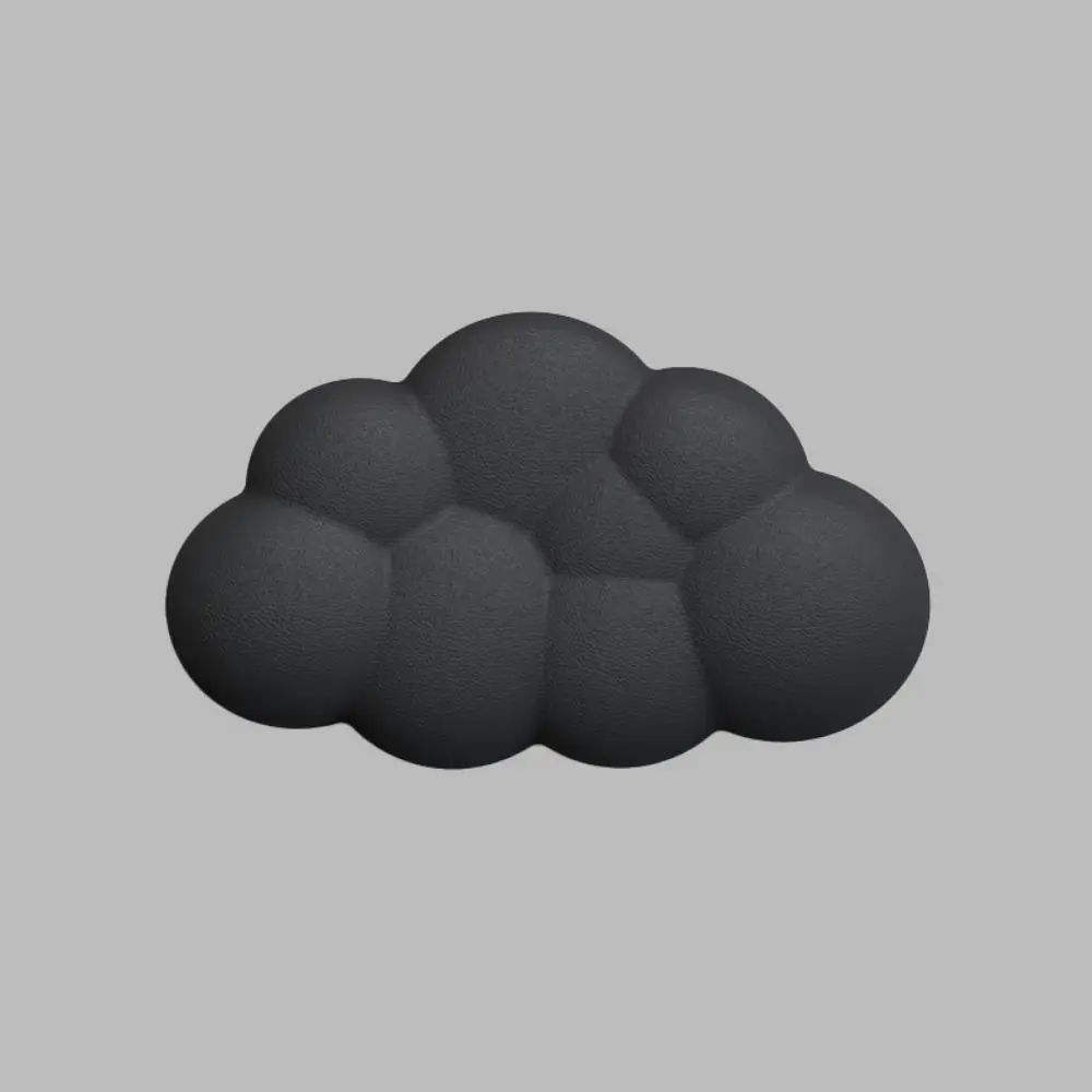 Cloud Shaped Keyboard Wrist Rest Pad Comfort Memory Cotton Mouse Pad PU Leather Solid Color Keyboard Holder Computer Accessories