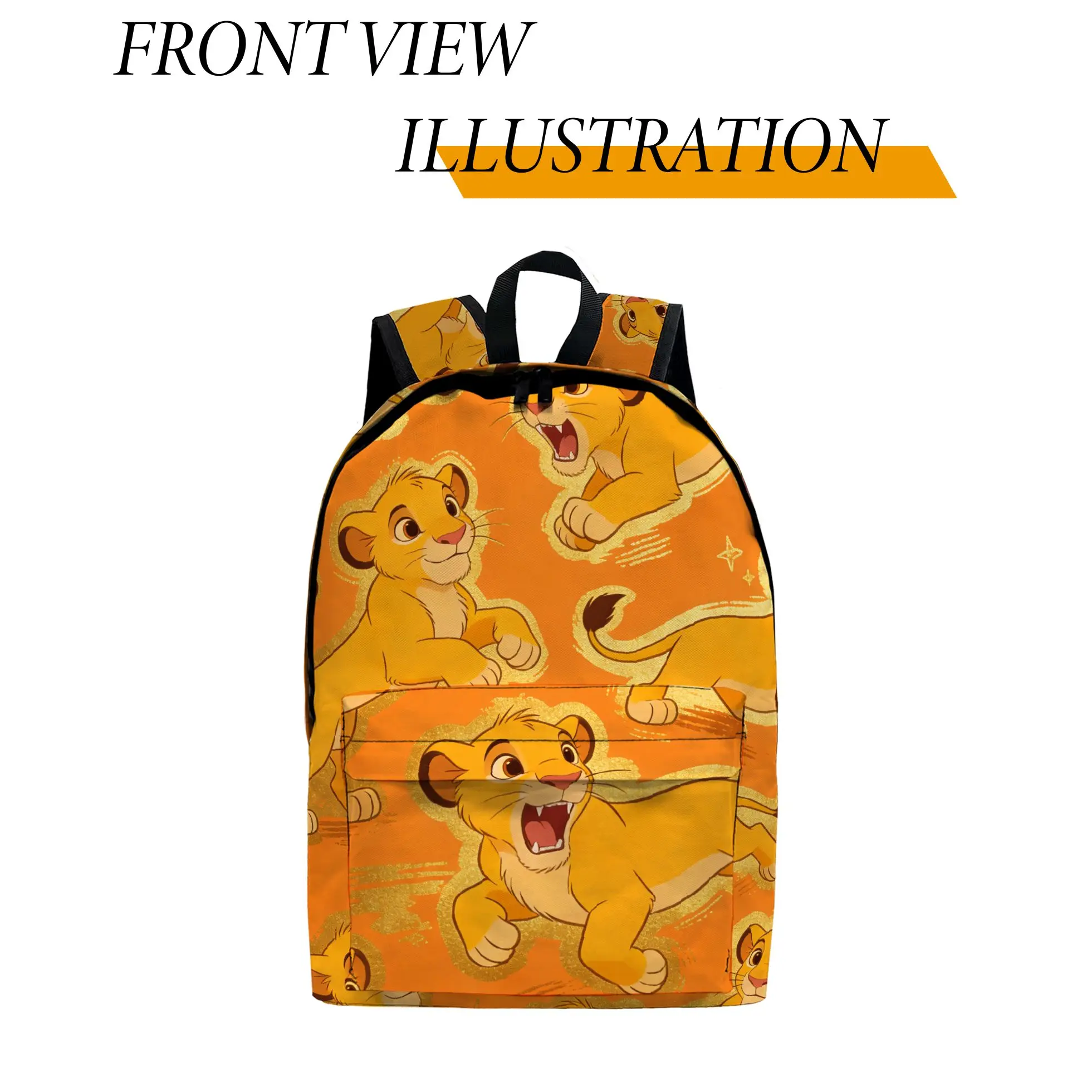 1pc The Lion King Backpack, Fashion and Simple, Unisex, Large Capacity, High-Quality Gift,cute,Leisure travel