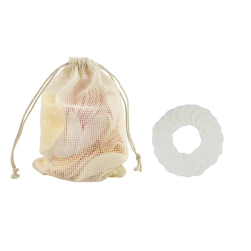 

Reusable Washable Makeup Remover Pads 12pcs/bag Cotton Bamboo Fiber Make Up Facial Skin Care Nursing Rounds Pad Cleansing Tools