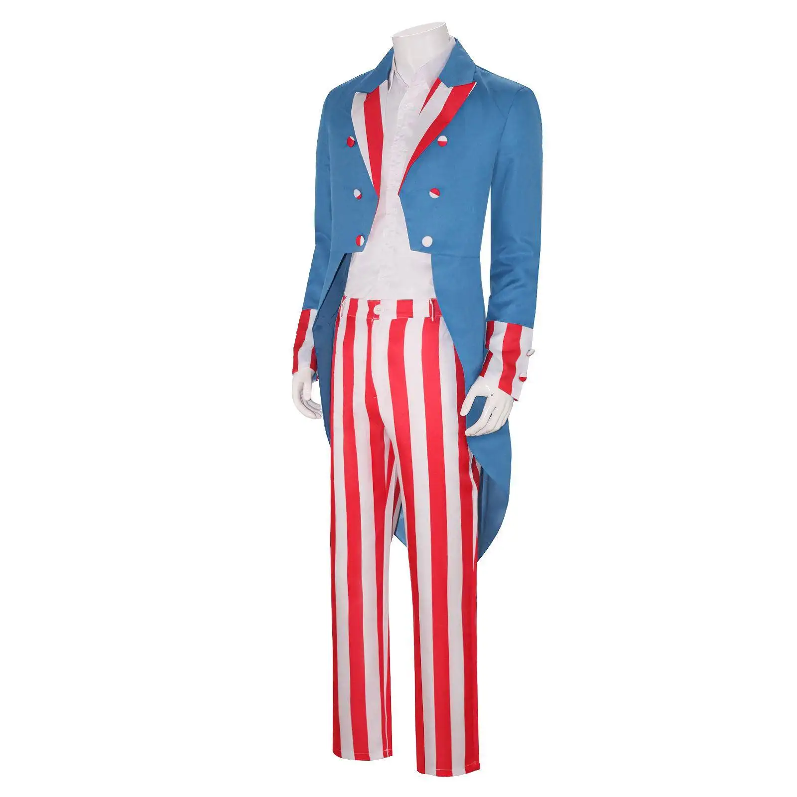 أزياء سام العم التأثيرية للهالوين يوم الاستقلال خطة إزالة الإنسان الإرهاب مجموعة كاملة من أزياء المسرح العرقي النسائية