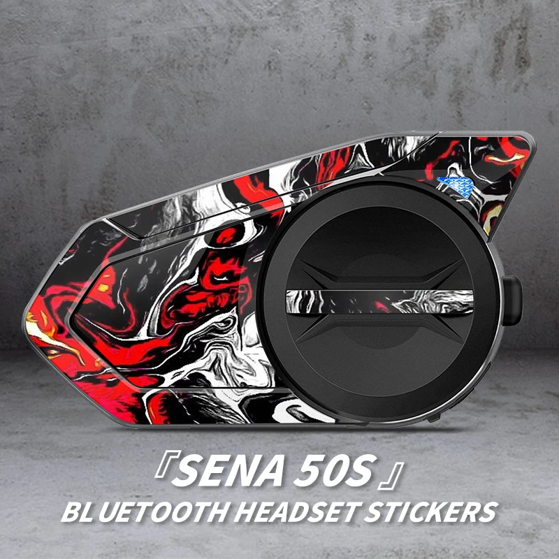Used For SENA 50S Motorcycle Bluetooth Headset Stickers Cool Look Anti-Scratch Keep Clean Accessories