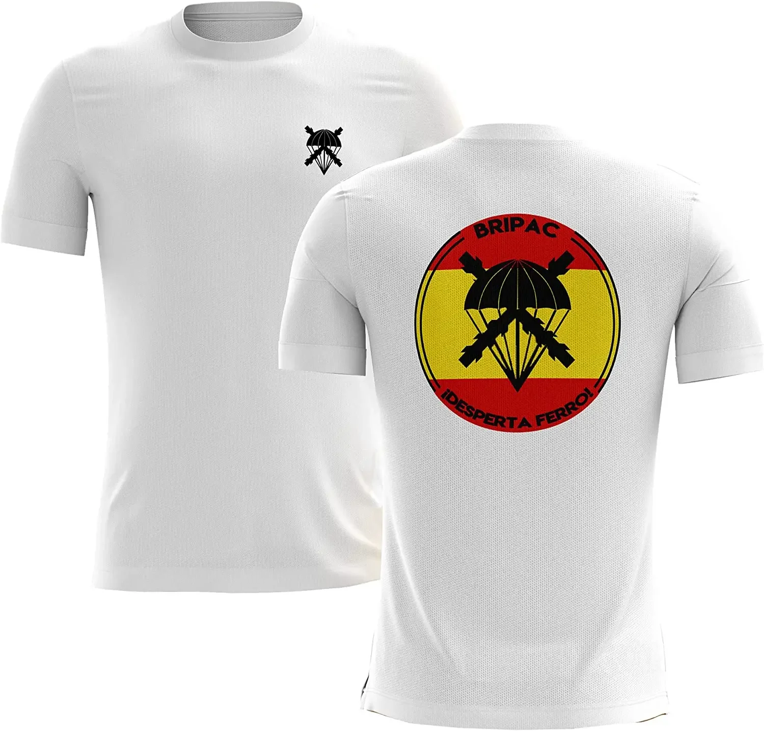 Camiseta De La BRIPAC Brigada Paracaidista Del Ejercito De Tierra. Fuerzas Armadas Espanolas. باراكيدستاس ديل اجيريكيتو أسبانو