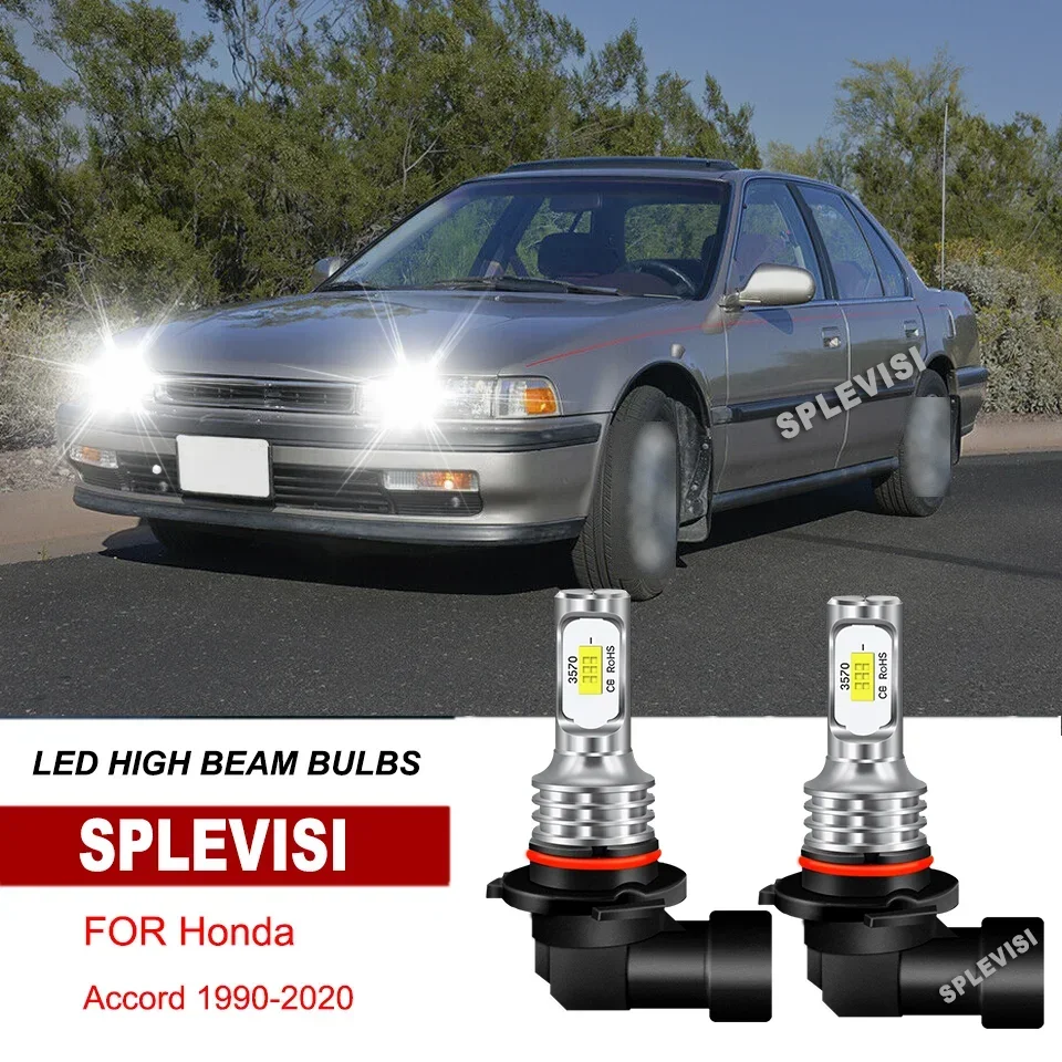 

2x 9005 HB3 LED Headlight High Beam Bulbs 6000K White IP67 For Honda Accord 1990-2020 Ridgeline 2017-2020 CR-V 2015-2019