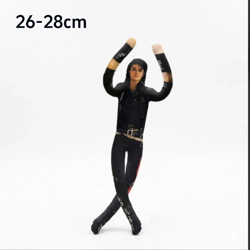 Poupée en peluche Michael Jackson avec structure métallique, figurine articulée, articulations mobiles, jouet abstrait, cadeau pour les fans, objet de collection, décoration d'intérieur