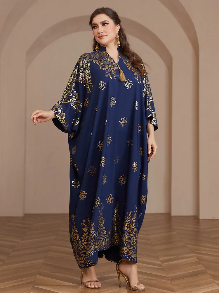 Eid Party Dress for Women Tassel Muslim Ramadan Abaya Long Dress Loose Morocco Kaftan Vestidos Largos Dubai Robe Jalabiya 2024