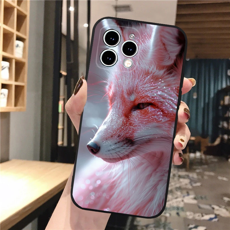 

Phone Case Carcasa Funda For iPhone 17 Pro Max 17 Air 16 15 14 13 Pro Max 15 16 Pro 15Plus Cute Fox
