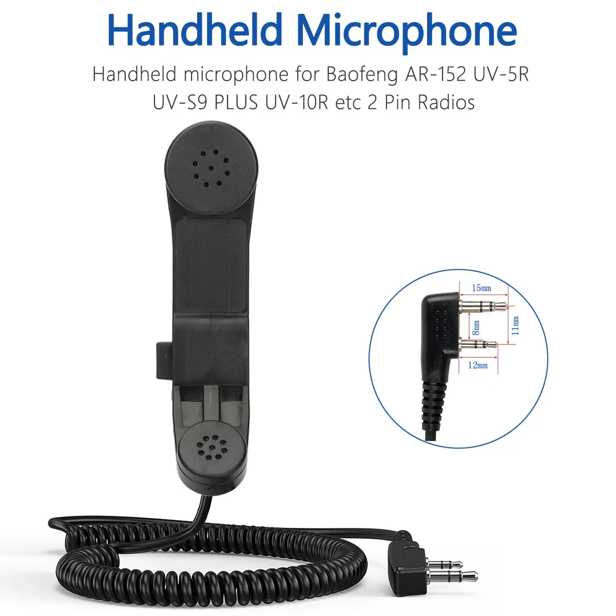 Imagem -03 - Microfone Militar Tático Alto-falante Ptt Tyt Walkie Talkie Uv5r Bf888s Ar152 Rádio em Dois Sentidos Baofeng-h250